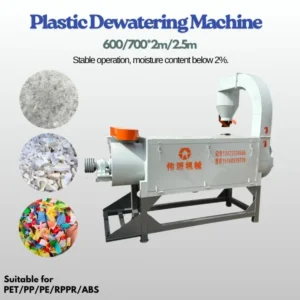 High Rotation Speed Automatic Stainless Steel PE PP HDPE Dewatering Plastic Film Plastic Bags Waste Centrifugal Dryer