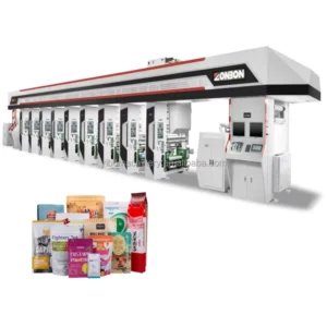 High Speed 1-8 Color Rotogravure Printing Machine