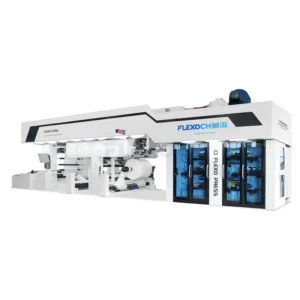 High Speed 500m min 6 8 Color Full Servo Gearless CI Flexographic Printing Machine Printer for Paper