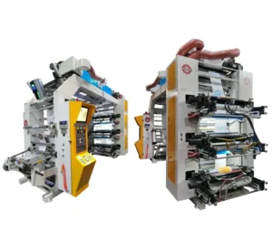 High Speed 6 Color Belt Type Flexographic Press Multi Color Graphic Printing System for Labels Flexible Packaging
