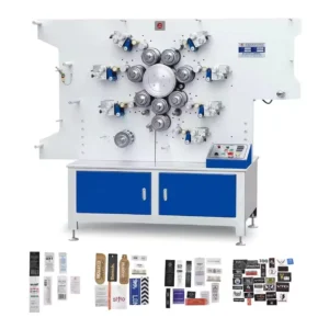 High Speed 6+1 Colors Fully Automatic Rotary Printing Machine for Belt Webbing Elastic Band