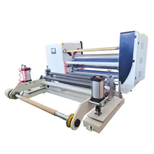 High Speed Automatic Non Woven Paper PE Film Slitting Rewinding Cutting Machine PLC Motor Gear 200m min 1600mm