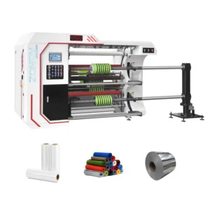 High Speed Automatic PVC PET Film Slitting And Rewinding Machine Roll To Roll