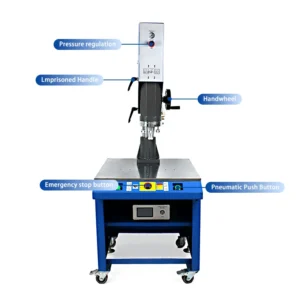 High Speed Automatic Rotary Melting Ultrasonic Rotary Plastic Welder Polyvinyl Chloride 4200W Ultrasonic Rotary