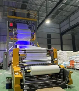 High Speed Automatic Single Layer HDPE LDPE PP PE Film Blowing Machine Plastic Extruder for Bar and Shopping Bag Film