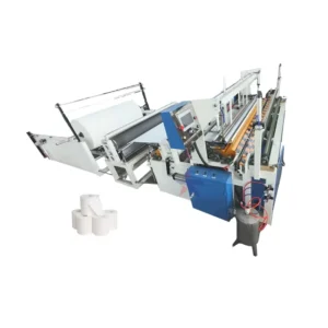 High Speed Full Automatic PLC & Engine Glue Lamination Tissue Toilet Roll Kitchen Towel Paper Making Machine