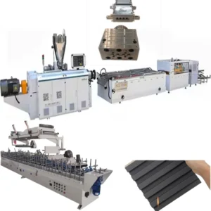 High-Speed Fully Automatic PVC WPC Wall Panel Manufacturing Extruding Machine Fluted Board Equipment With CE Certificate