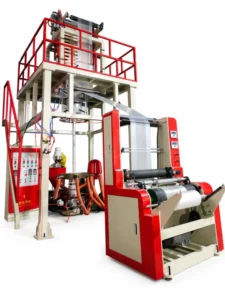 High Speed GY H45 700 GY H50 900 Rotary Die Film Blowing Machine Double Winder With Motor For PE HDPE LDPE LLDPE Bag Making