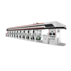 High Speed Gravure Multi color Electronic Precision Printing Machine with PLC Computer 300m min