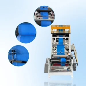 High Speed HDPE LDPE PE Film Blowing Machine CE Certified Two Layer Co extrusion Blown Film Line for Plastic Bag