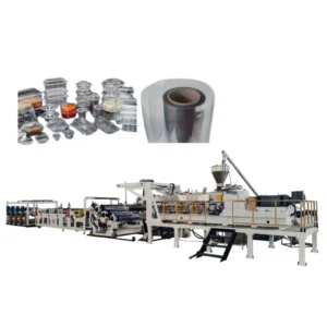 High Speed PET Transparent Clear Rigid Single Twin Screw Packaging Plastic Sheet Film Extrusion Machine