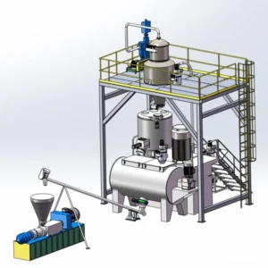 High Speed PLC Automatic Stainless Steel Plastic Mixer Equipment with Pump Premium Plastic Mixer for Efficient Mixing