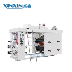 High Speed PVC BOPP PE Paper Plastic Film Bag 4 Colour Flexographic Flexo Printing Machine