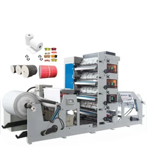 High Speed Paper Cup Printing Flexo Machine for Food Packaging Cup Production Line Roll to Roll Industrial Printing System