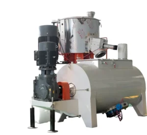 High Speed Plastic Mixer Horizontal Hot and Cool Mixing Unit PVC Powder Mixer for Pipe and Profile Extrusion Line