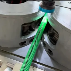 High Speed Plastic PP PE PVC PA Nylon Single Wall Corrugated Pipe Hose Extrusion Extruder Making Machine Production Line