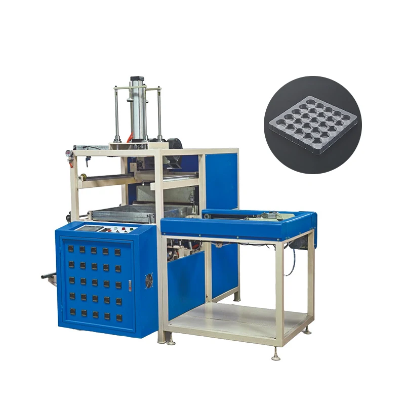 High Speed Plastic Tray Thermoforming Machine Fruit Egg Cake Food Vacuum Plate Maker Plastic Blister Vacuum Forming Machine