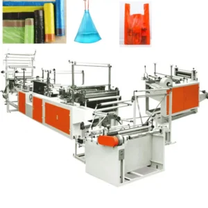 High Speed T Shirt Bags Making Machine Plastic Nylon Bags Manufacture