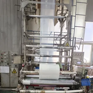 High Speed Three Layer HDPE LDPE Film Blowing Machine Plastic Extruder