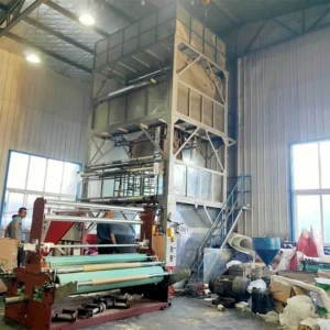 High Speed Three Layer HDPE LDPE Film Blowing Machine Plastic Extruder