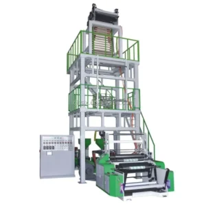 High Speed Twin Screw 3 Layers Co extrusion ABA PE Film Blowing Machine SJ55/60-1200