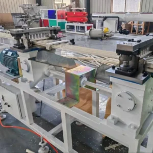 High Speed Twin Screw Wall Corner Protection Strip Extruder Manufacturer PVC Corner Bead Profile Extruder For Pipe