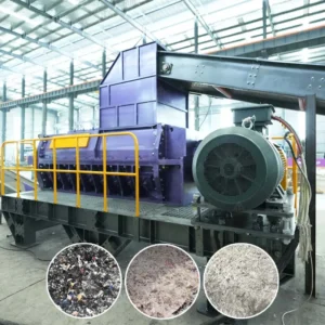 High Torque 3 12t h Waste Fabric Textile Old Clothing Rags Spiral Crusher Waste Plastic Film Spiral Shredder
