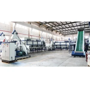High capacity waste scrap plastic washing machine with dewatering and label remover for soft agricultural PP PE film motor
