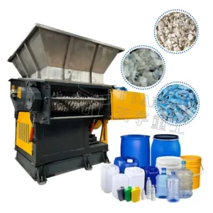 High efficiency PP PE Film Woven Bags Single Shaft Shredder Machine Plastic Shredder Machine