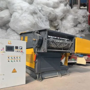High-efficiency Single-shaft Shredder for Black Pipes Plastic Film Ground Film Greenhouse Film Express Bag Shredder