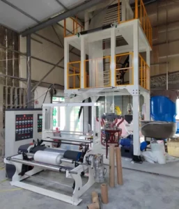 High speed Three layer Plastic Bag Film Blowing Machine PE HDPE LDPE ABA Three layer Shrink Film Blowing Machine