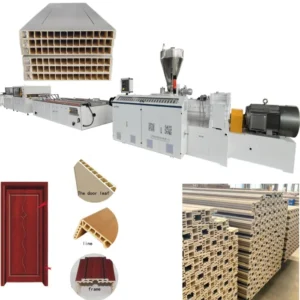 Home Interior Automatic Twin Screw Extruder for PVC WPC Door and Frame Jamb Cover Making Machine
