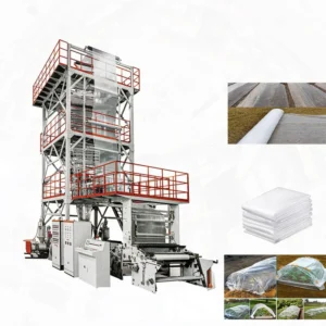 Hongtong New Condition Automatic 3 Layer 3 Screw ABC PE Film Blowing Machine Greenhouse Film Agriculture Film Extruder
