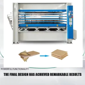 Hot Press Composite Machine for Melamine Laminate and PVC Film on MDF or Particle Board