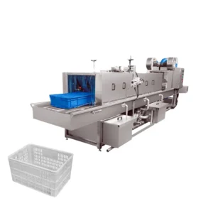 Hot Water Turnover Box Washing Machine Plastic Basket Cleaning Machine