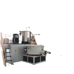 Hot and Cold Stainless Steel Mixer Unit with 500 600kg h Output Plastic Powder Mixing Machine
