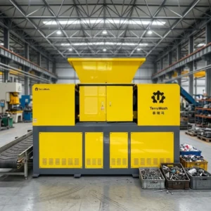 Hydraulic Double Roll Shredder for Paint Bucket & Industrial Waste