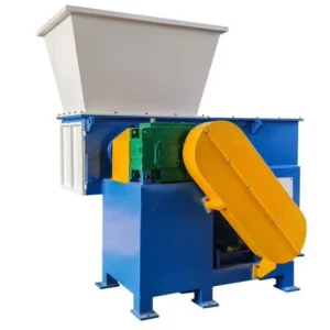 Hydraulic Feeding Single Shaft Plastic Shredder 600 Model Waste PP PE Block Hard Plastic Shredding Equipment