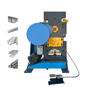 Hydraulic Steel Laser Engraving Machine Automatic Angle Cutter Stainless Steel Electrical Power Pipe Punching Cutting Machine