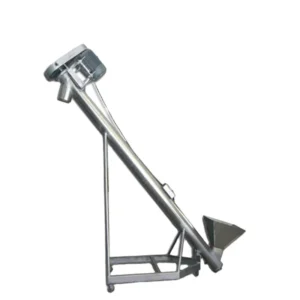 Inclined Screw Feeder with Hopper, Screw Conveyor Machine