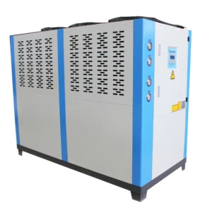 Industrial 10 Ton Air Cooled Water Chiller Environmentally Friendly R407C R410A Plastic Processing Compressor Pump Core