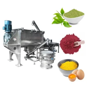 Industrial 200L Horizontal Powder Ribbon Mixer Machine for Food Industry with Cooling and Heating System