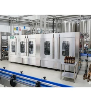 Industrial Automatic Complete Glass Bottle Beer Bottling Line for Turnkey Brewery Plant