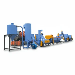 Industrial Automatic HDPE PP Hard Plastic Washing Line for Big Blue Drums Bottles Crates Recycling