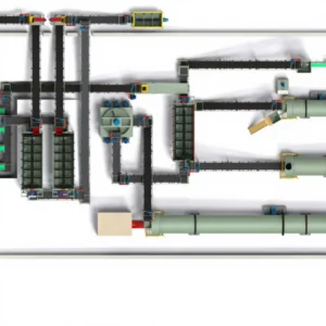 Industrial Bio Organic Fertilizer Pellet Making System Complete Granulation Line