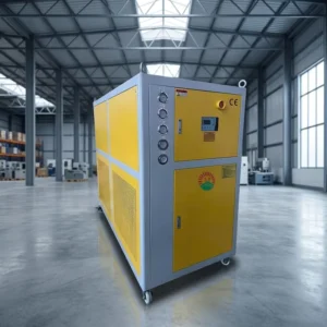 Industrial Cooled Water Chiller 20 HP with Motor Pump Engine 380V for Blow Molding Machine R-410A Refrigerant