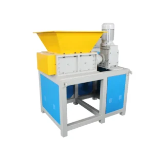 Industrial Double Shaft Shredder Machine Pump For PET PVC Plastic Bottles Cable Wire Rubber Tires Small Scrap Metal