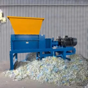 Industrial Double Shaft Waste Plastic Crusher 5.5kW 220V 380V Multifunctional Brand