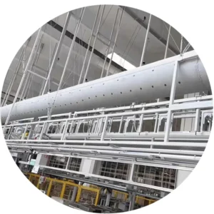 Industrial Fabric Air Duct Textile Air Dispersion Sox Ventilation System for Automobile Battery Manufacturing Workshop Factory