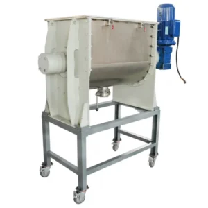 Industrial Helical Ribbon Mixer with Screw Design Stainless Steel 304 50L Capacity Chemicals Mixing Machine